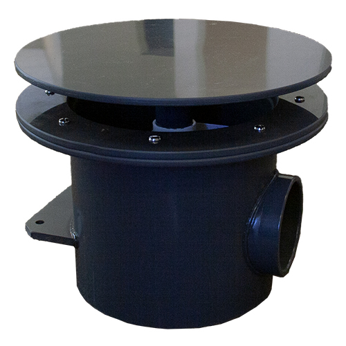 AquaDyne Rhino II Bottom Drain - 4 inch WITHOUT Air Bladder Diffuser