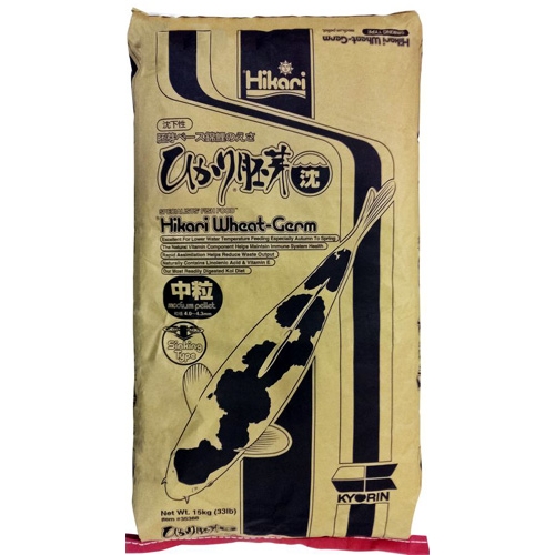 Hikari Wheat Germ Koi Fish Food (Sinking) - 33 lbs. (Medium Pellets)