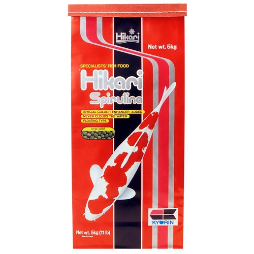 Hikari Spirulina Koi Fish Food - 11 lbs. (Large Pellets)
